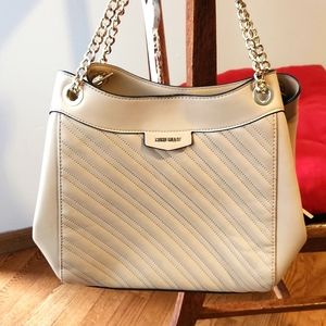 Nine West beige satchel purse